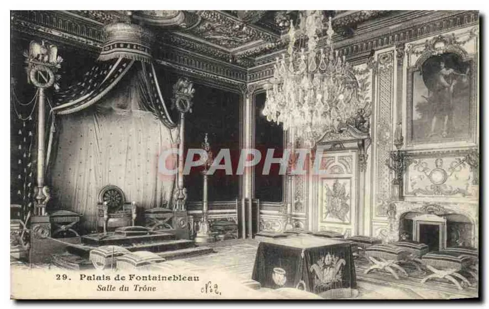 Palast von Fontainebleau — Thronsaal — n°29 - Vorderseite