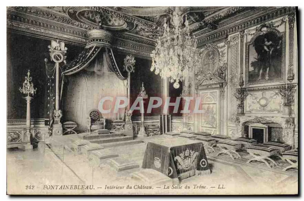 Fontainebleau — Innenansicht des Schlosses — Die Thronhalle — LL. n° 242 - Vorderseite