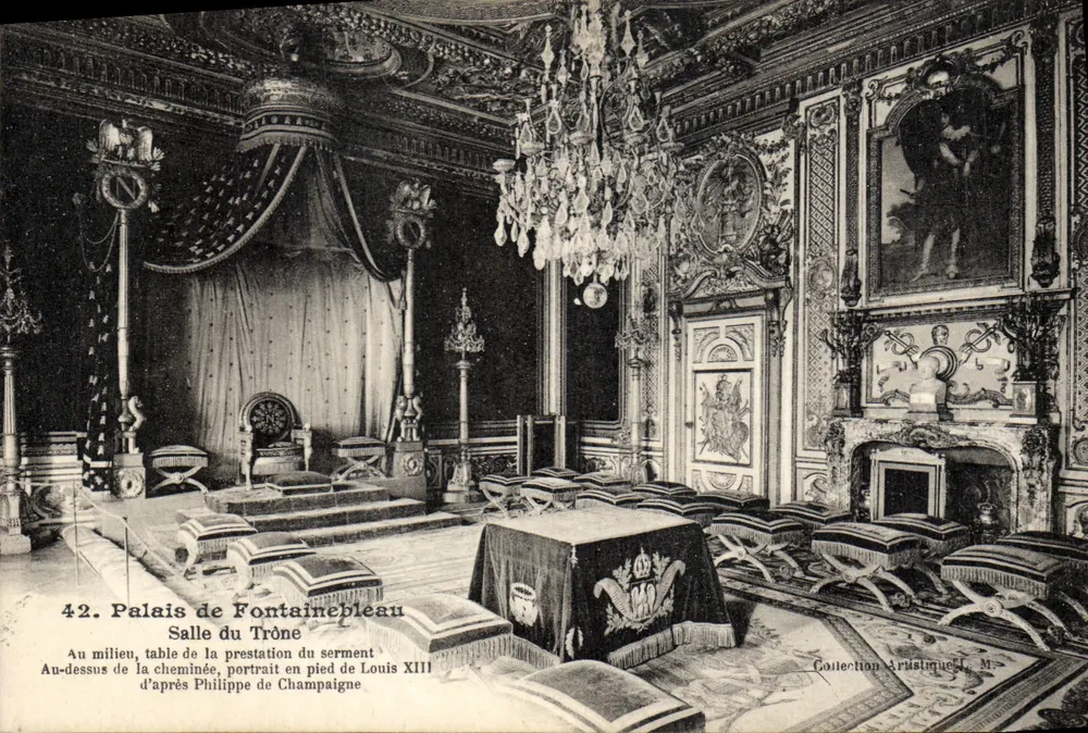Schloss Fontainebleau — Saal des Thrones — Imp. Phoebusard - Vorderseite