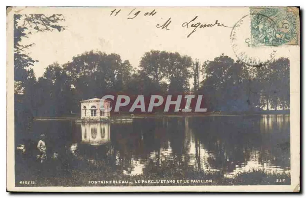 Fontainebleau — Der Park, der See und das Pavillon — S.I.P. n°416/13 - Vorderseite