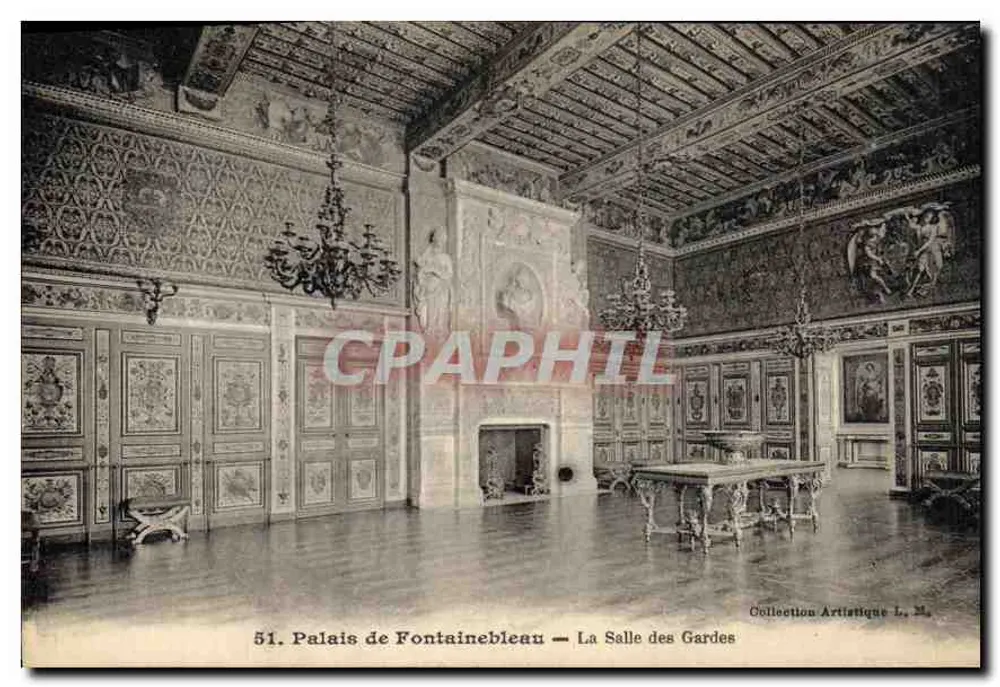 Schloss Fontainebleau — Die Wachstube — Künstlerische Sammlung L. M. n°51 - Vorderseite