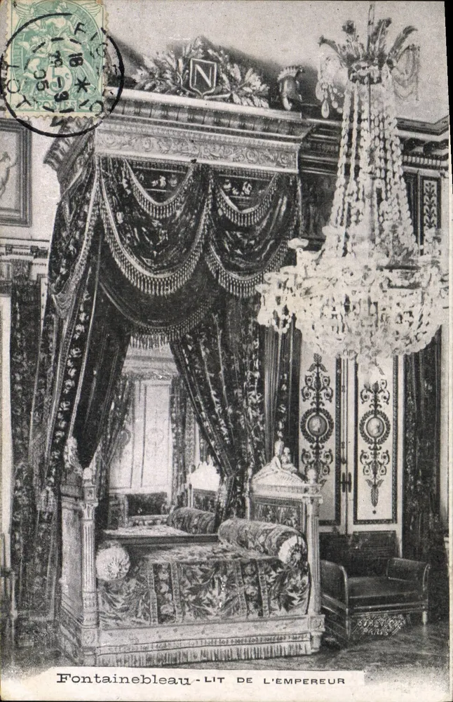 Fontainebleau — Lit do Imperador — Editor N° 107 - Frente