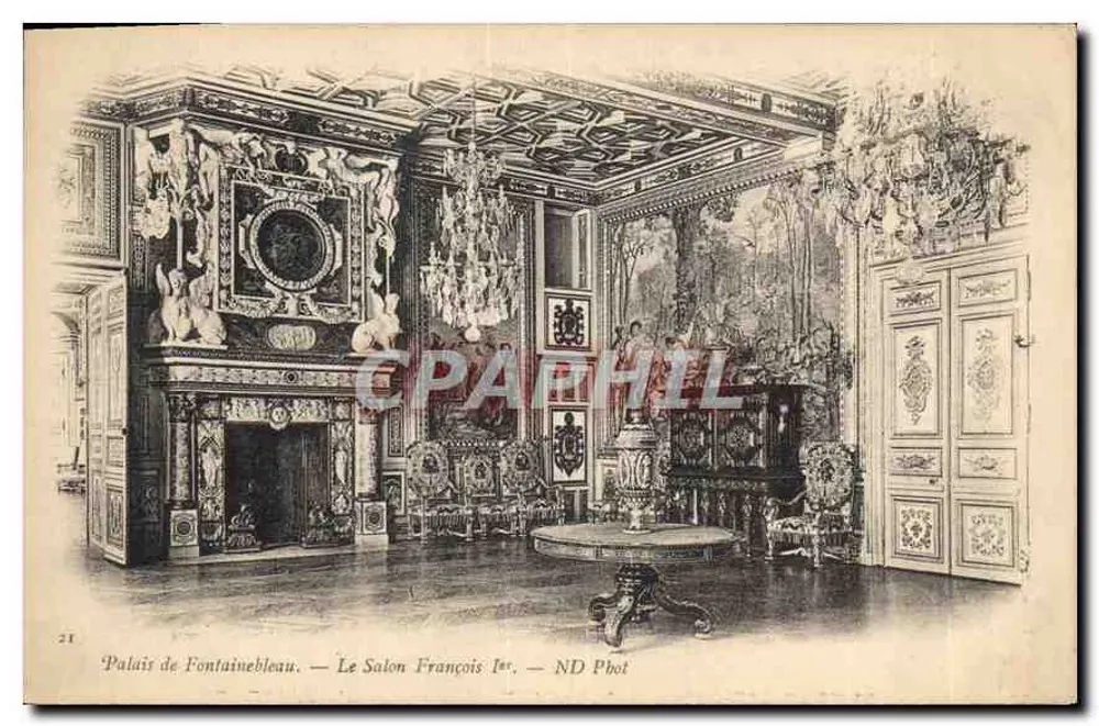 Schloss Fontainebleau — Der Saal François Ier — ND Phot - Vorderseite