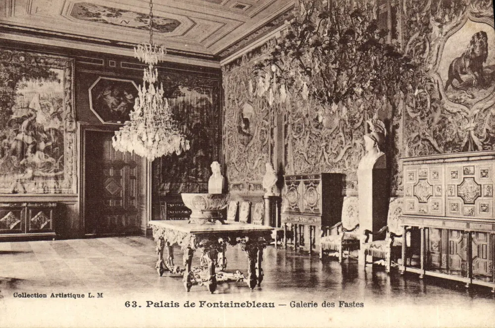 Palast von Fontainebleau — Galerie der Fasten — Künstlerische Sammlung L. M. - Vorderseite
