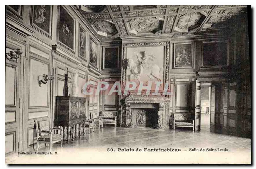 Palast von Fontainebleau — Saal Saint-Louis — Künstlerische Sammlung L. M. - Vorderseite