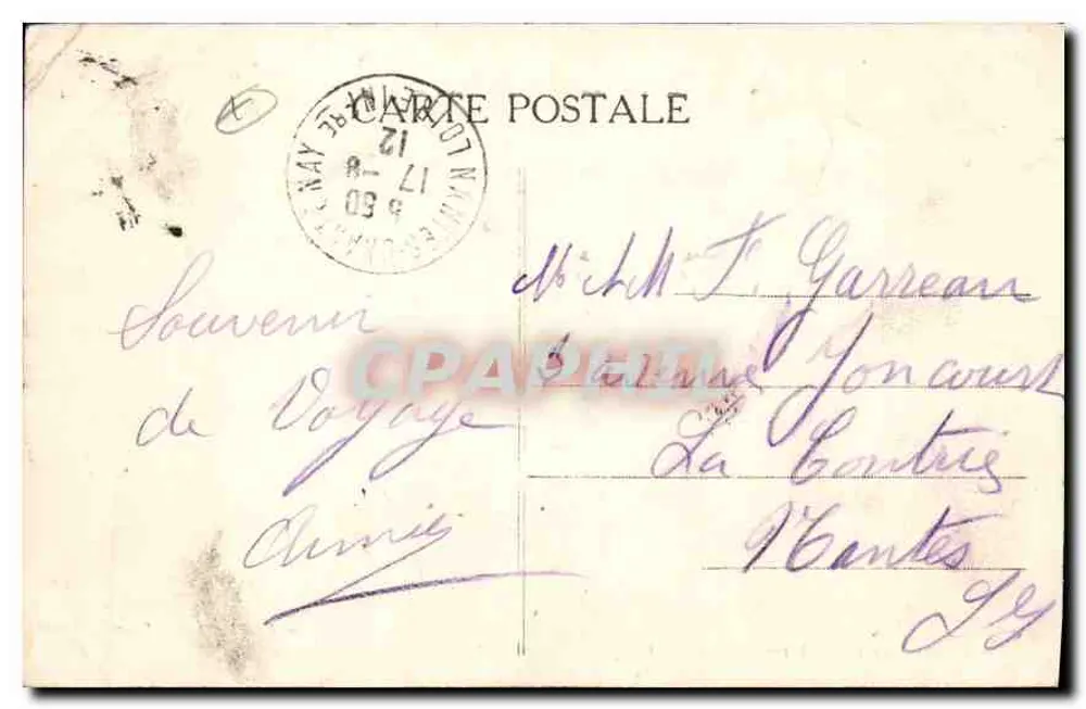 Saumur (M.-et-L.) — Festungsschloss — Verlag Fr. Taché, Foto. Saumur, Einlage - Rückseite