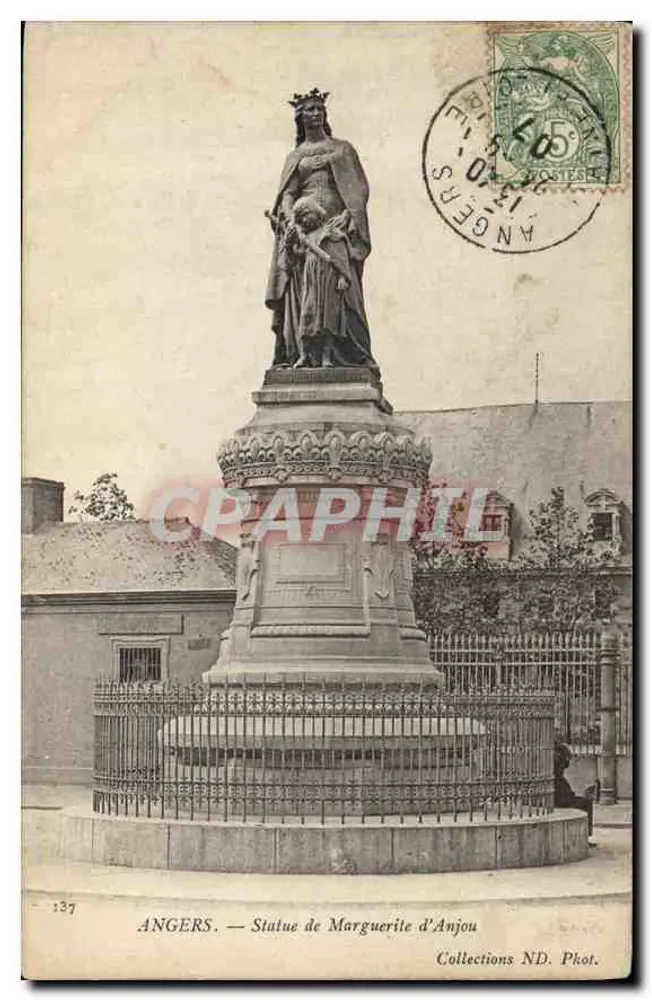 Angers — Estátua de Marguerite d'Anjou — Collections ND. Fot. - Frente