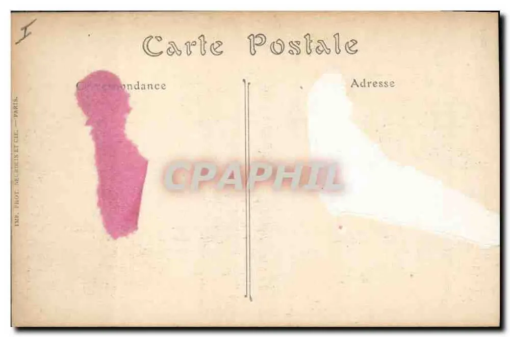Angers — La Tour de la Haute-Chaîne — Verlag: Impr. Phot. Sécurin et Cie, Paris - Rückseite