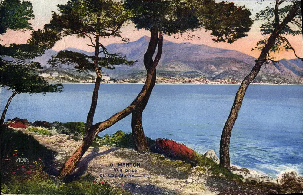 Vista do Cap-Martin — Menton — ADIA - Frente