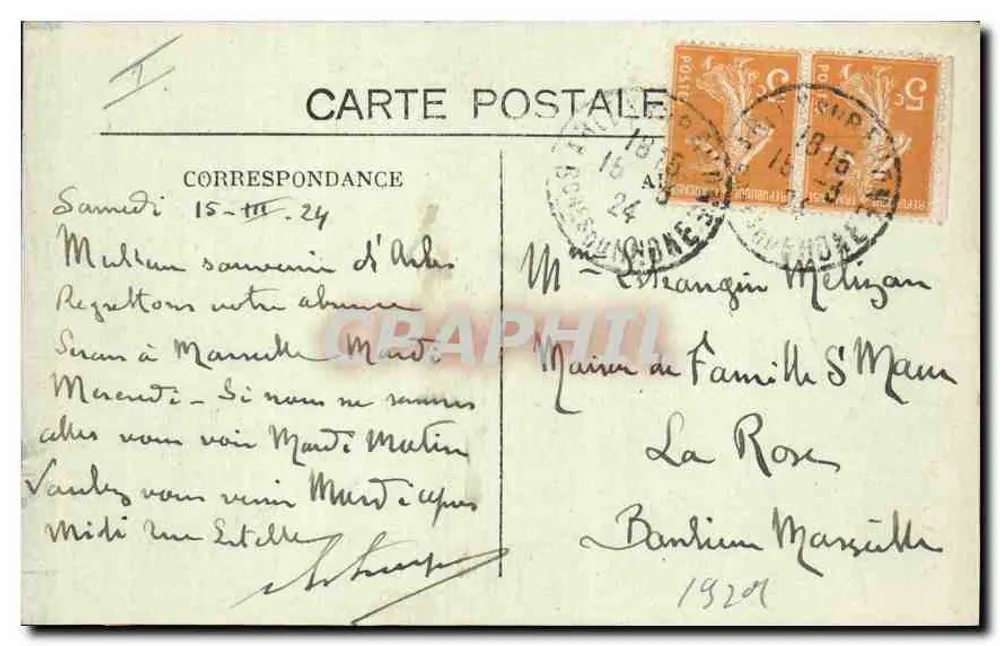 Arles — Igreja de São Trofimé — Madame Bony Editora, n°42 - Verso