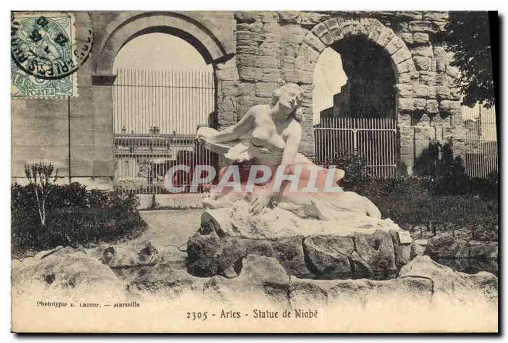 Arles - Estátua de Niobe — Fototipia N. Lacour, Marselha, n° 2305 - Frente