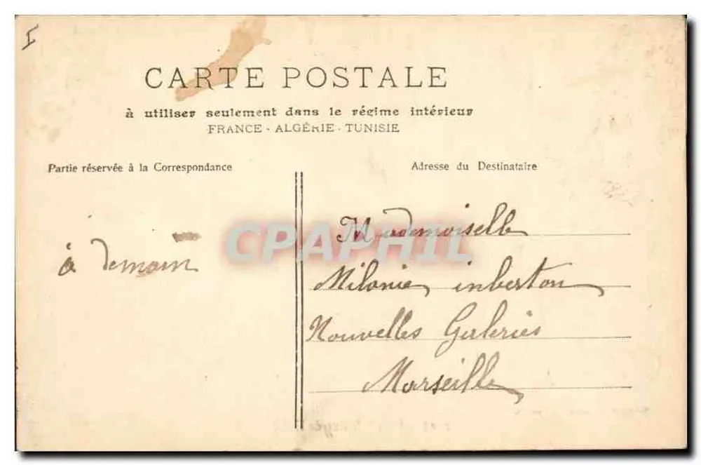 Arles - Estátua de Niobe — Fototipia N. Lacour, Marselha, n° 2305 - Verso