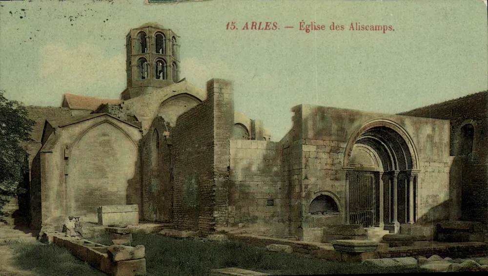 Arles — Chiesa degli Aliscamps — Editore sconosciuto, n° 15 - Recto