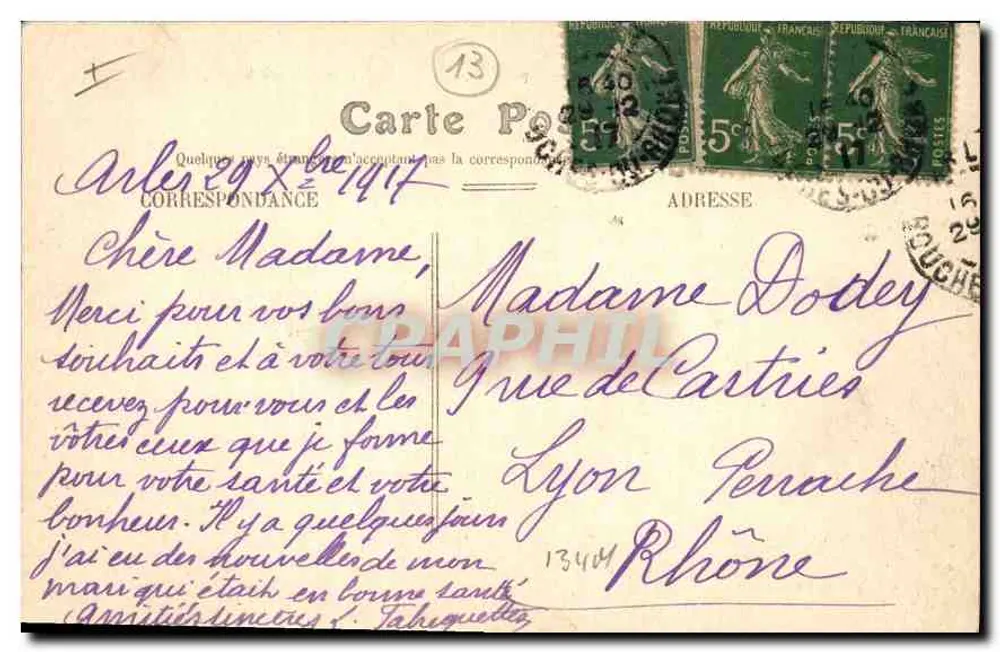 Arles — Chiesa degli Aliscamps — Editore sconosciuto, n° 15 - Verso