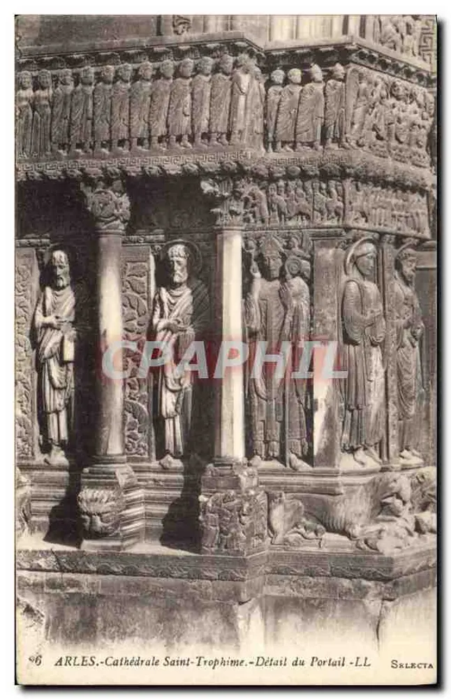 Arles - Kathedrale Saint-Trophime - Detail des Portals - LL Selecta - Vorderseite