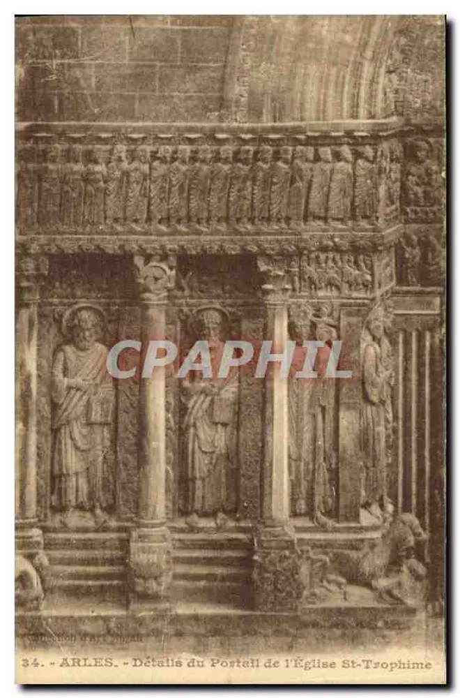 Arles - Details des Portals der Kirche Saint-Trophime - Vorderseite