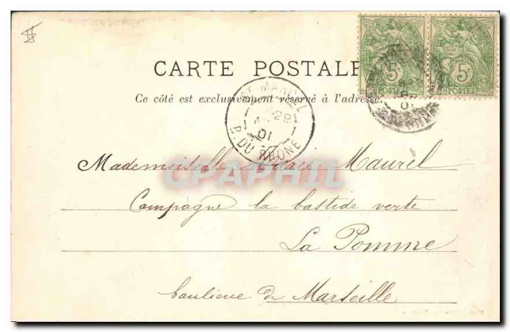 Arles — Os Aliscampos — Fot. J. Blanchin, Tarascon - Verso