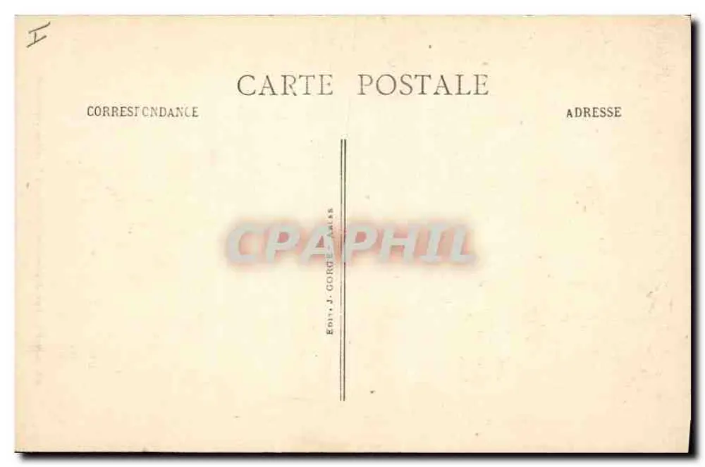 Arles - Les Alyscamps (Champs Elysées Romains) — wydawca J. Gorge, nr 83 - Rewers