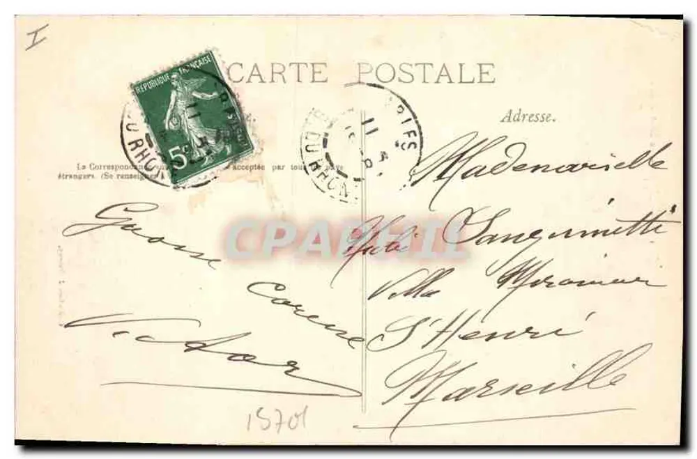 Arles — A Estátua de Niobe — editada por Belcay - Verso