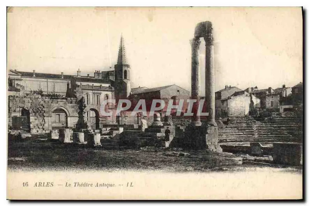 Arles — O Teatro Antigo — Lévy Fils et Cie, Paris-Versailles - Frente