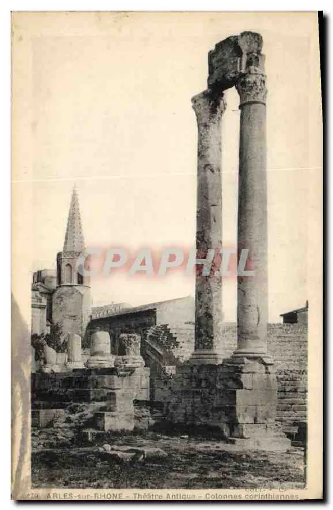 Arles-sur-Rhône - Antikes Theater - Korinthische Säulen — n° 279 - Vorderseite