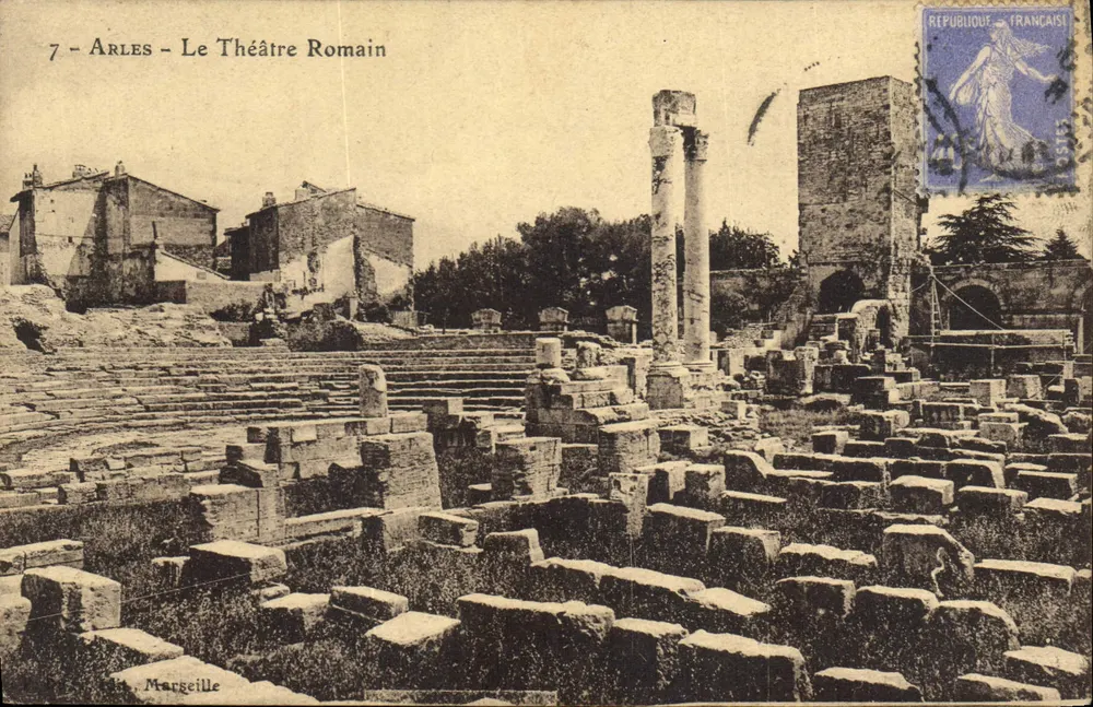 Arles - Het Romeinse Theater — Margeille, uitgever n°7 - Voorkant