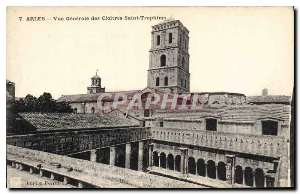 Arles — Vista Geral dos Claustros de São Trofimé — Edição Perrot - Frente