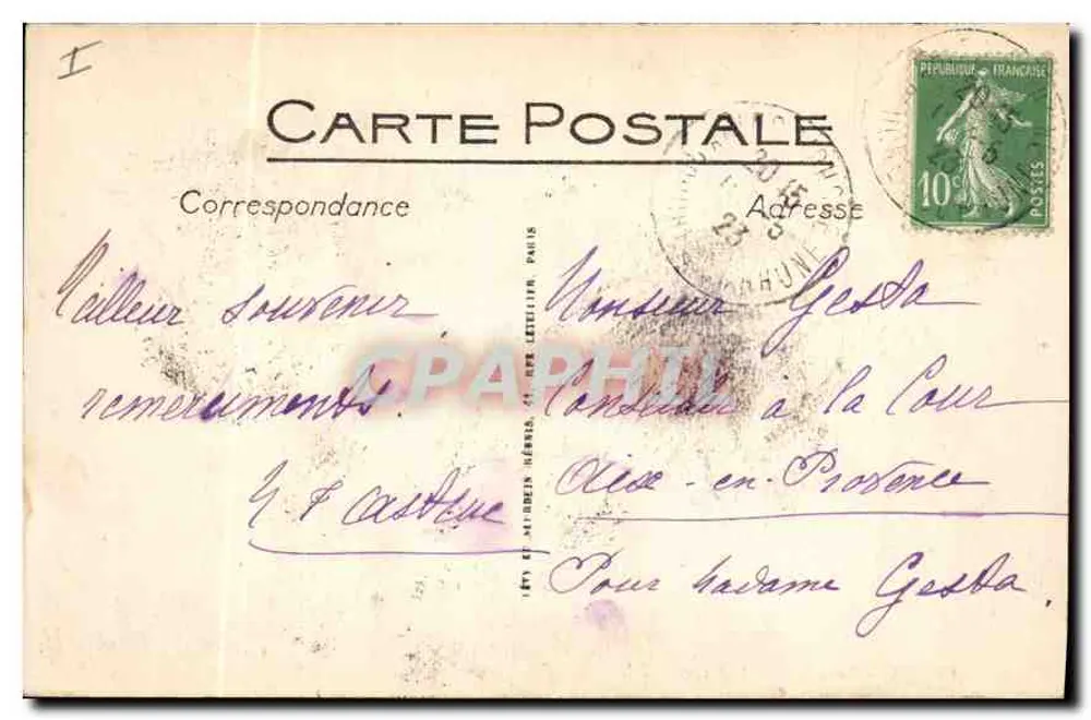 Arles - Le Théâtre Antique - LL - Verso