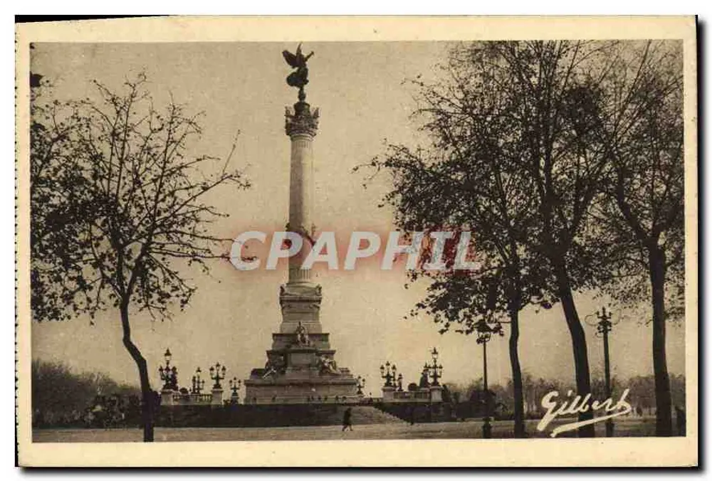 Monument dos Girondins — Bordeaux — Edição de Arte A. Gilbert - Frente