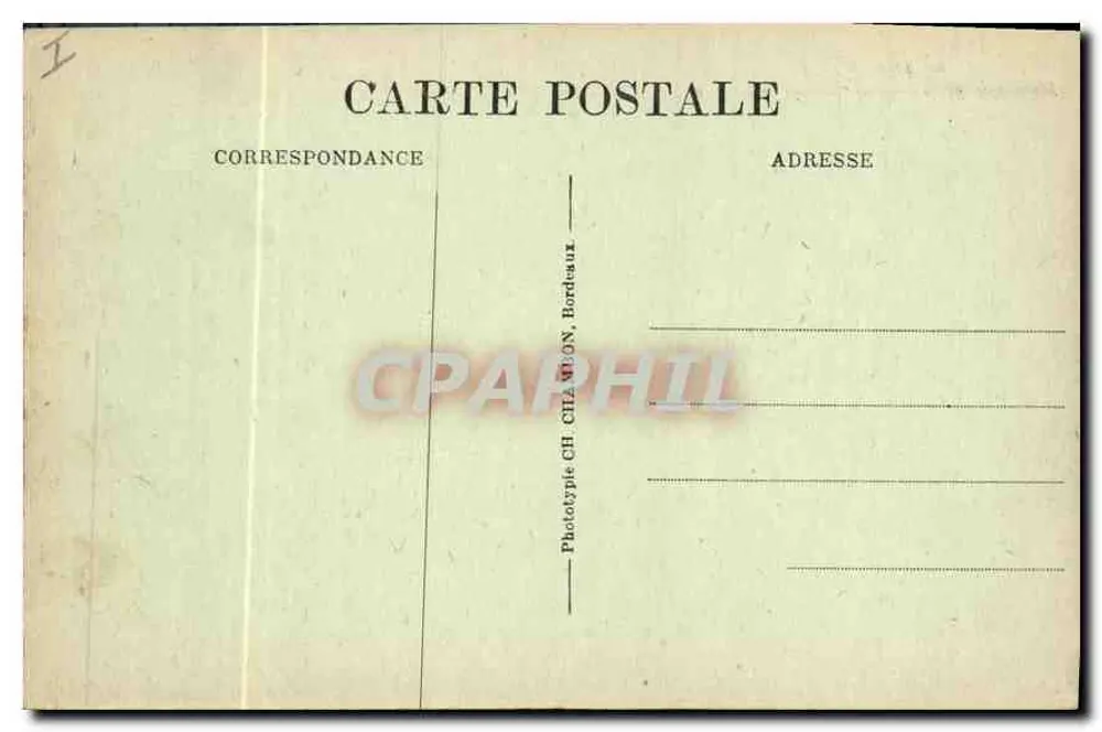 Bordeaux — Denkmal der Girondinen (Südgruppe) — C.B. - Rückseite