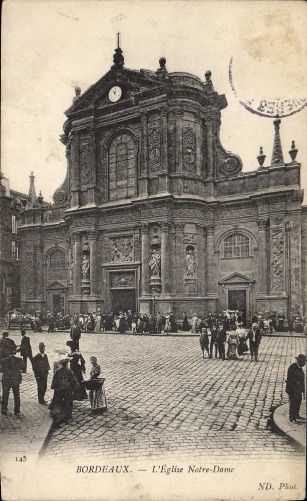 Bordeaux — A Igreja Nossa Senhora — ND. Fot. n°145 - Frente