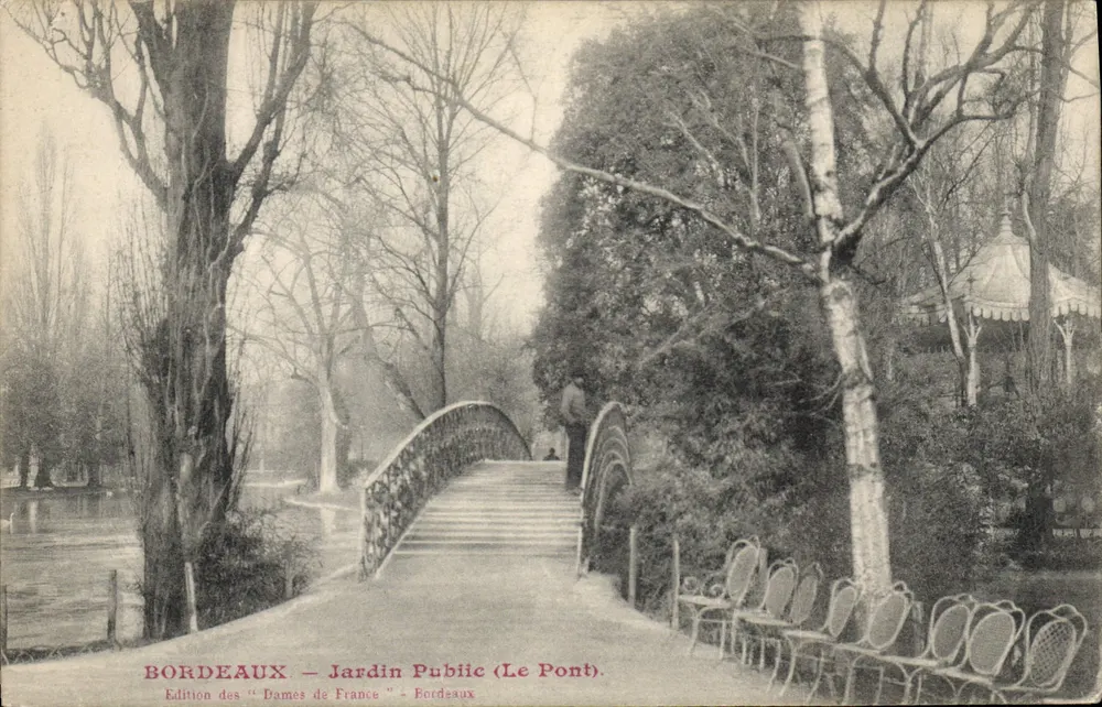 Bordeaux — Jardim Público (O Ponte) — Edição das 'Damas da França' - Bordeaux - Frente