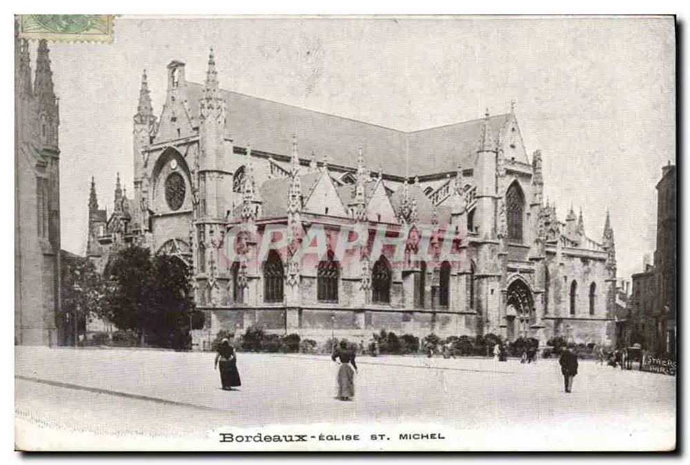 Bordeaux — Igreja de São Miguel — editor anônimo, número de série não visível - Frente