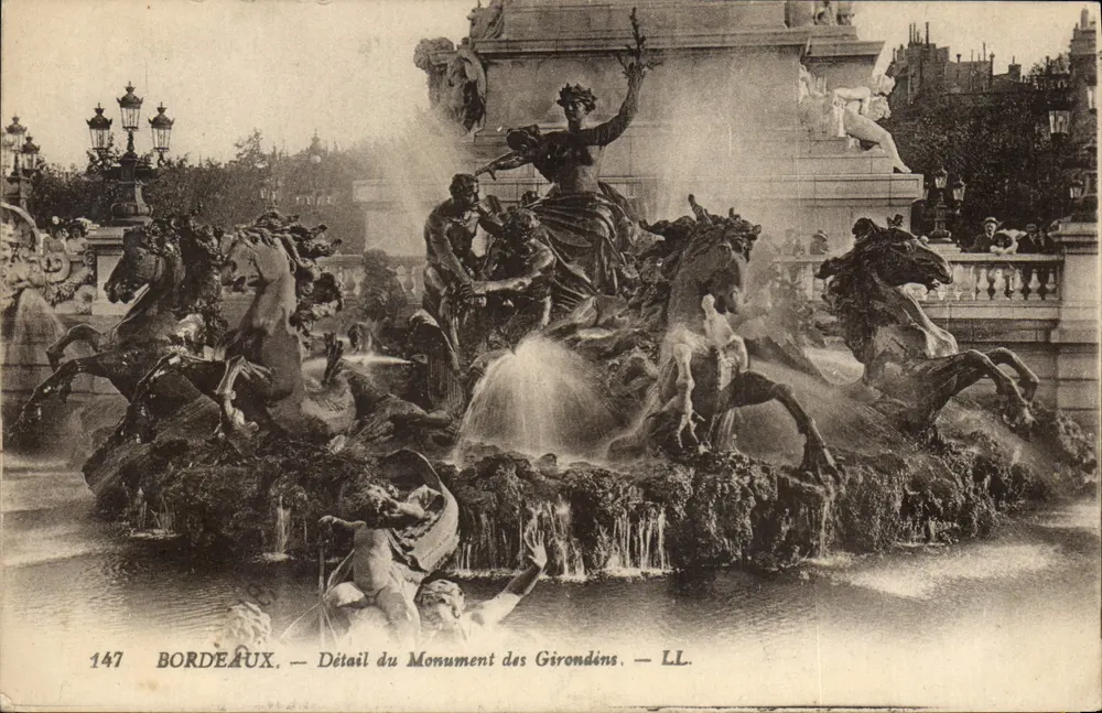 Bordeaux — Detail des Denkmals der Girondins — LL. n° 147 - Vorderseite