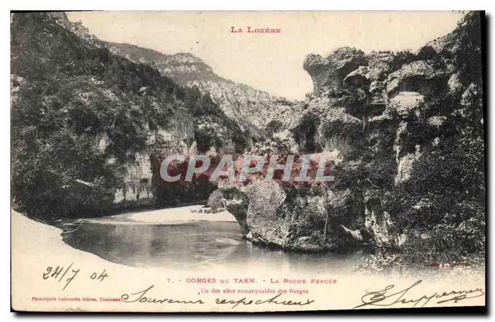 Gorges do Tarn - A Roche Percée — Fototipia Lahouache frères, Toulouse — n°7 - Frente