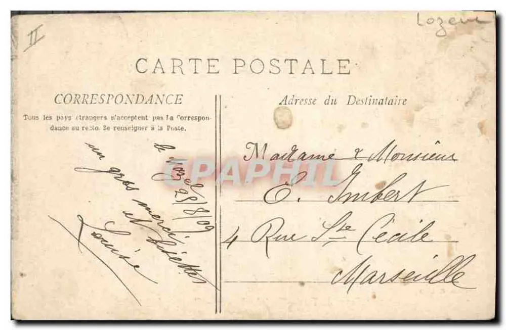 Canon du Tarn — Saut der Barques — Chaussée d'Hauterive — Foto R. Amat - Rückseite