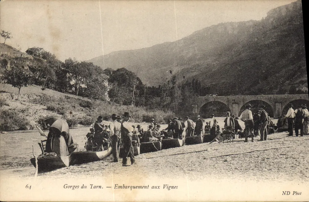 Gorges du Tarn — Embarquement bei Vignes — ND Phot - Vorderseite