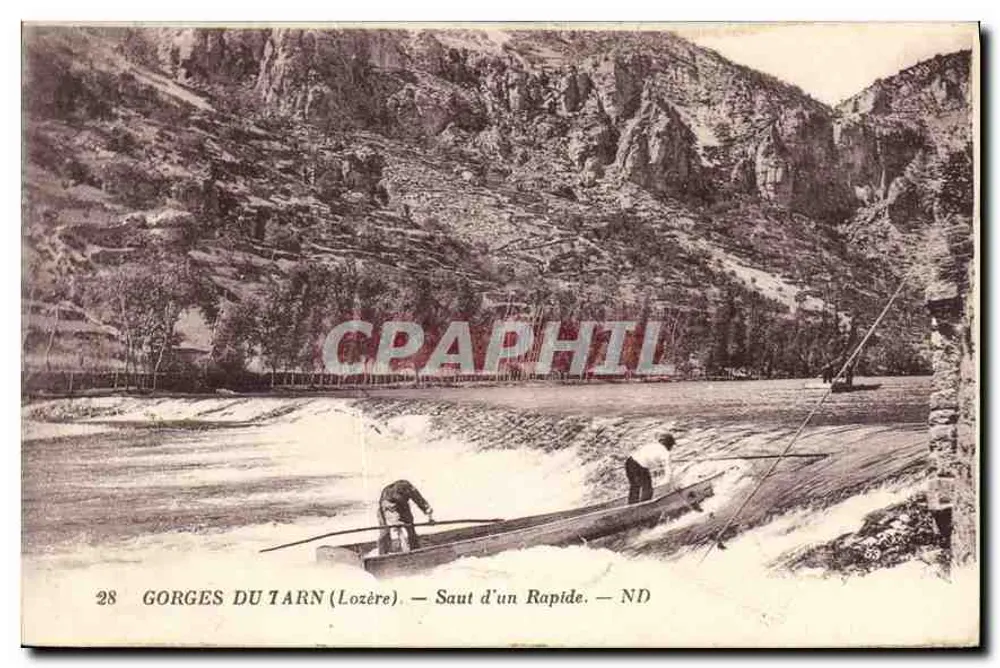 Gorges do Tarn (Lozère) — Salto de um Rápido — ND - Frente