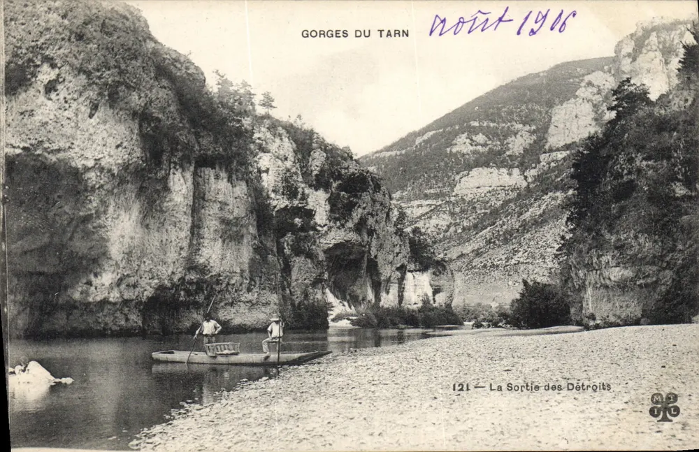 Gorges do Tarn — La Sortie des Détroits — Noirt 1916 - Frente
