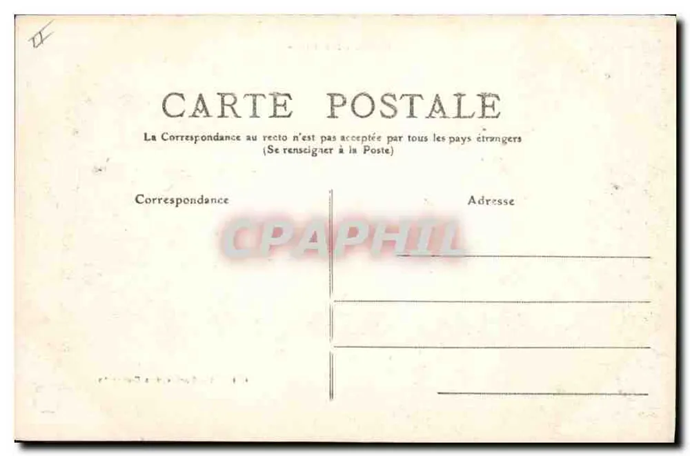 Gorges do Tarn — La Sortie des Détroits — Noirt 1916 - Verso