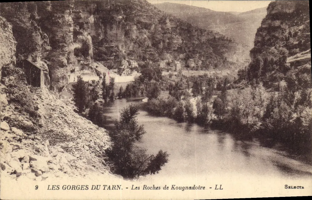 Die Tarn-Schluchten — Die Felsen von Kougnadoire — Selecta - Vorderseite