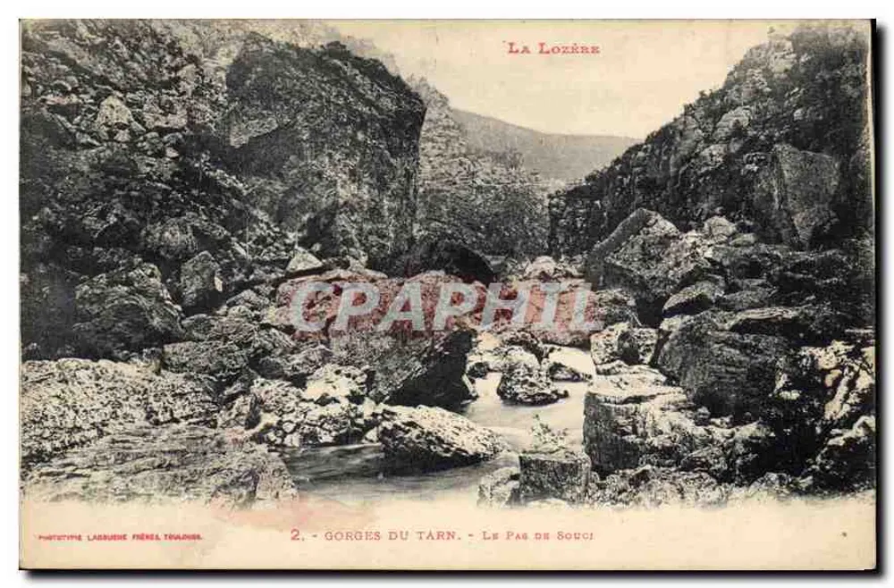 Gorges du Tarn - Le Pas de Souci — Pontotype Labrujère Frères Toulouse, n°2 - Vorderseite