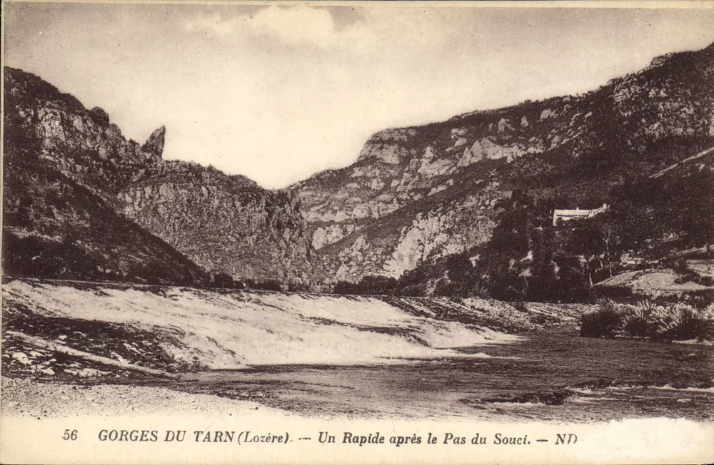 Tarnschlucht (Lozère) — Ein Schnellfluss nach dem Pas du Souci — ND - Vorderseite