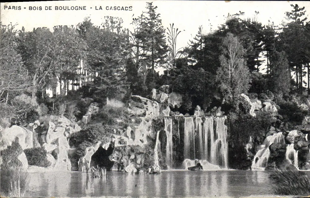 Paris - Bois de Boulogne - A Cascata — editor não identificado - Frente