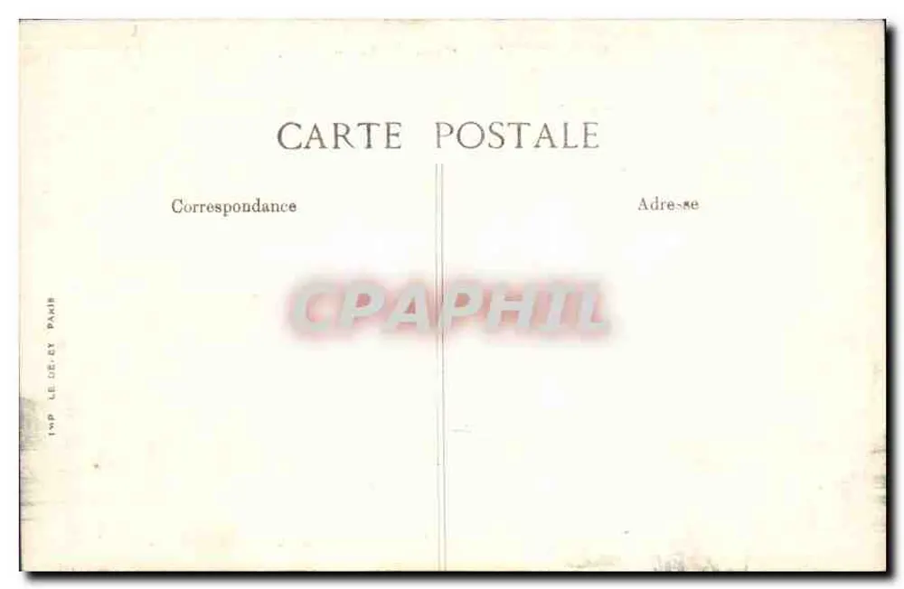 Paris — Estação de Lyon — Reconstituída em 1899 — Editor BID n°4020 - Verso