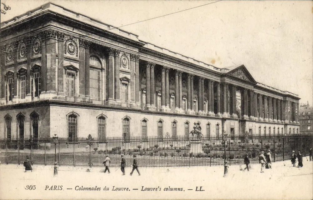 Paris — Colunatas do Louvre — LL. n°305 - Frente