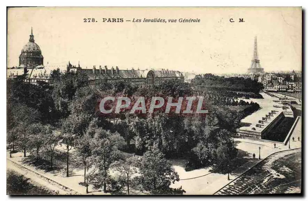 PARIS — Les Invalides, vista geral — C.M. n°278 - Frente