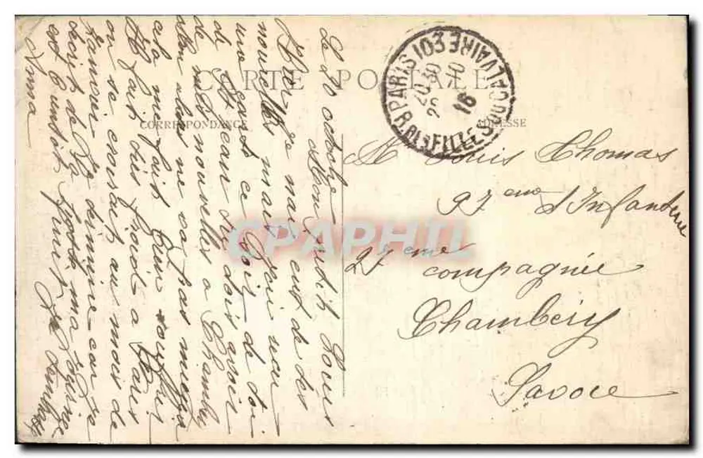 PARIS — Les Invalides, vista geral — C.M. n°278 - Verso