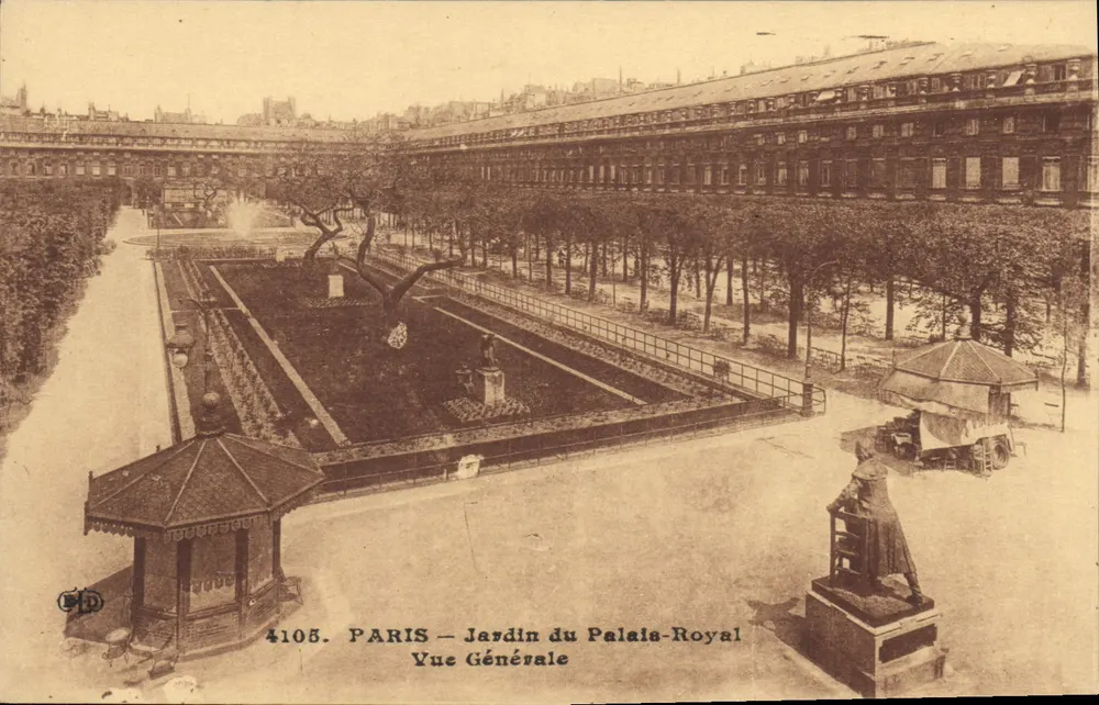 Paris — Garten des Palais-Royal — Allgemeiner Blick — Verlag B.D. n° 4105 - Vorderseite