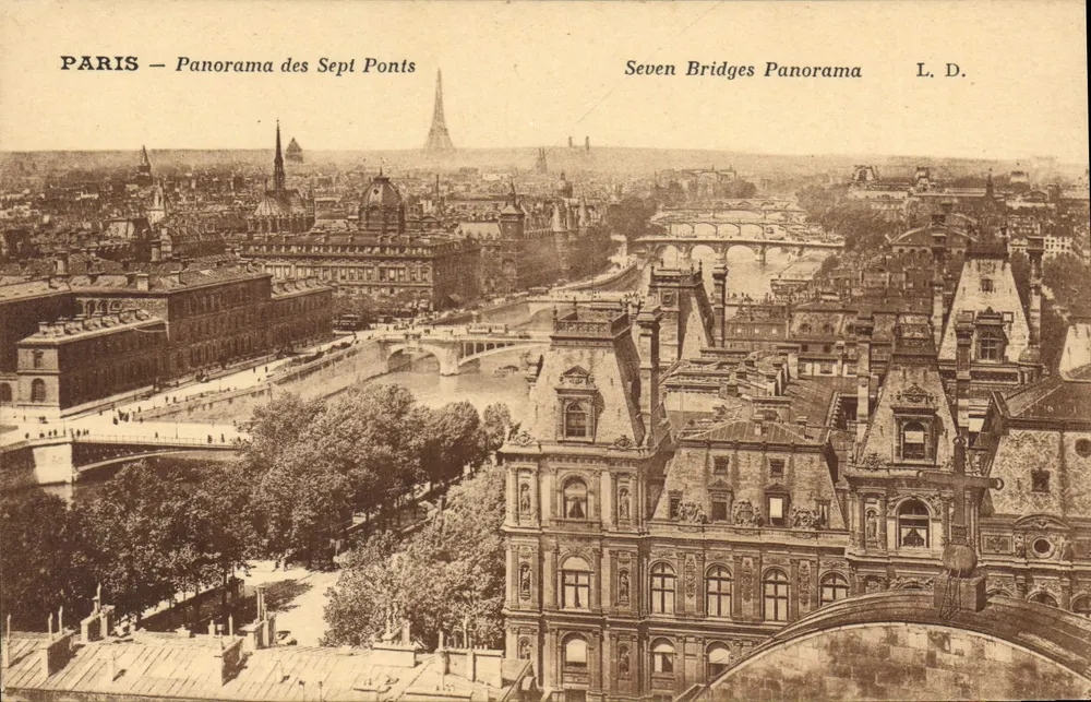 PARIS — Panorama dos Sete Pontes — L. D. - Frente